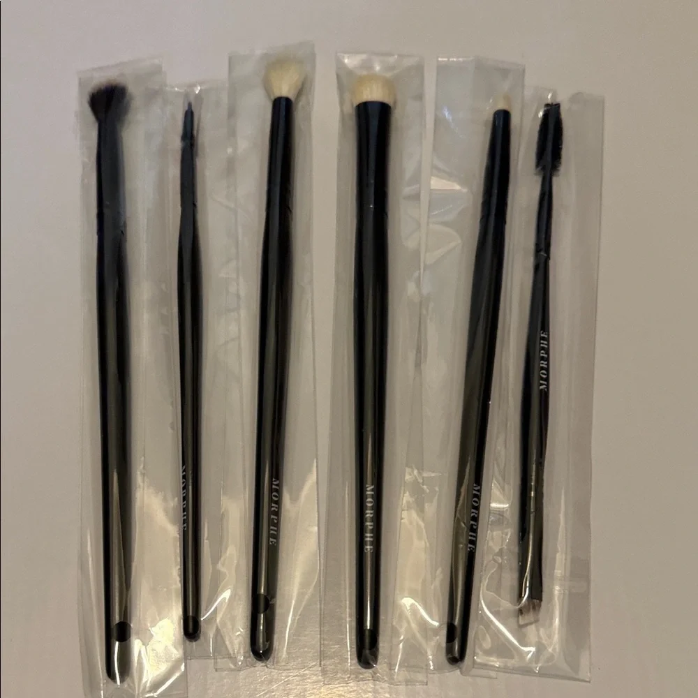Morphe Sleek Black Brush Set with Carrying Cosmetics Case